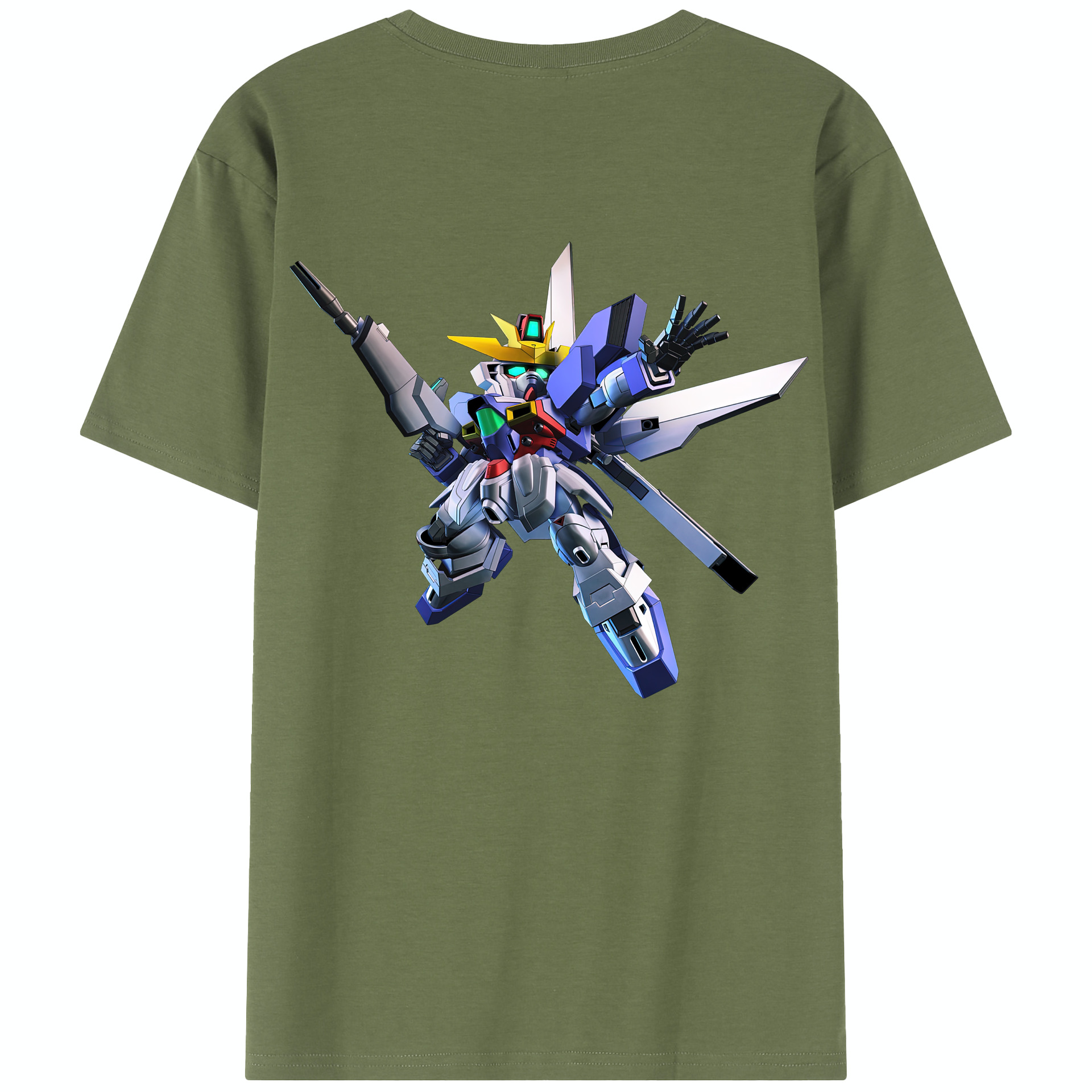 （画像用） 機動戦士ガンダム Mobile Suit Gundam 綿100％半袖Tシャツ（背面プリント）